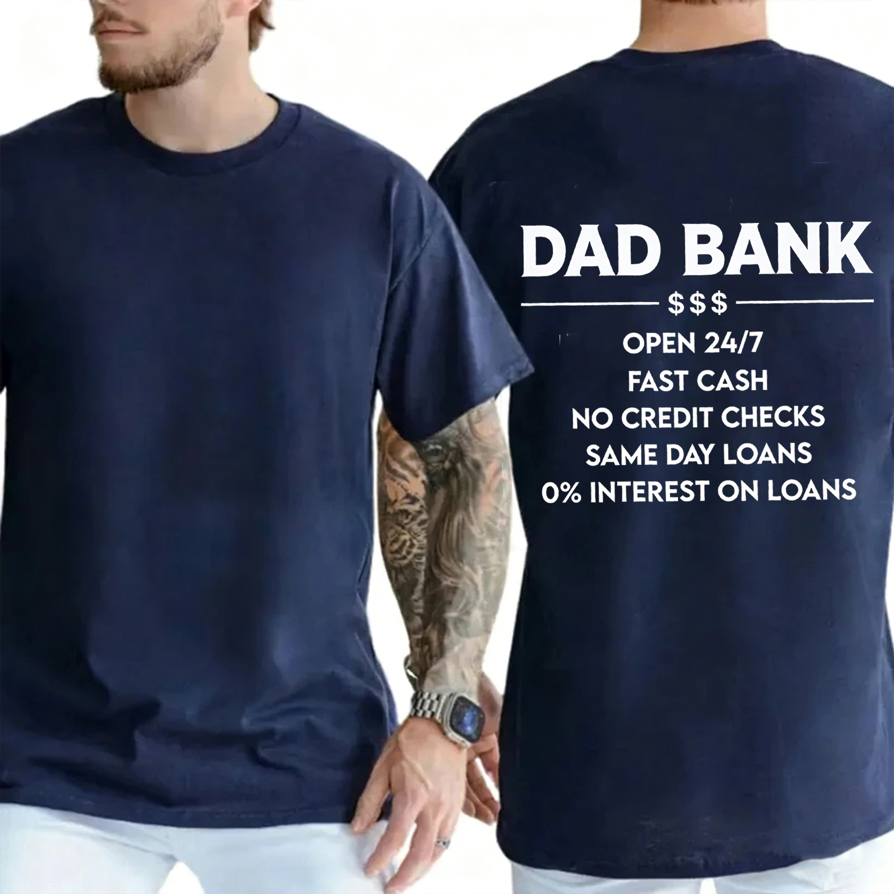 Funny Dad Bank Unisex T-shirt/Crewneck/Hoodie