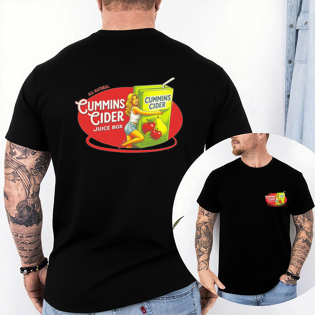 Cummins Cider Juice Box Short sleeve Unisex Shirts/Crewneck/Hoodie