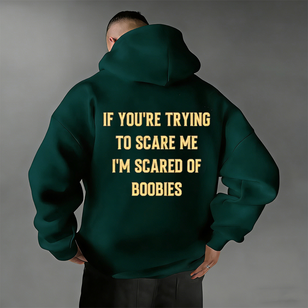 "I'm Scared Of Boobies" Funny Men’s Unisex Shirts/Crewneck/Hoodie
