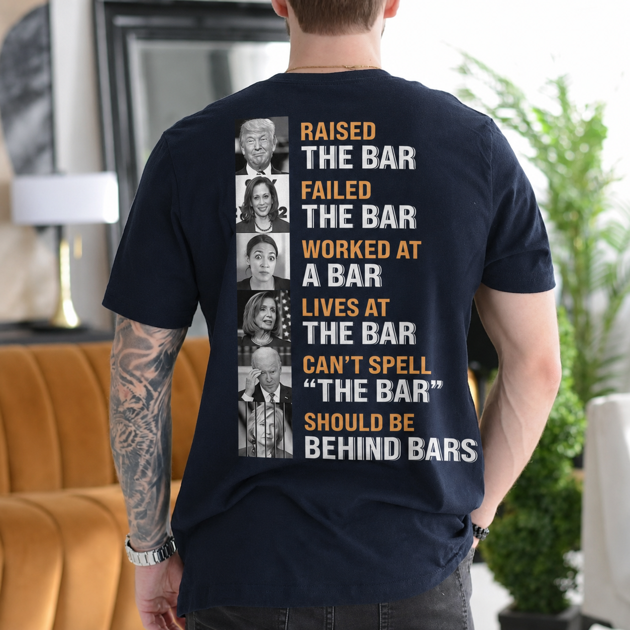 Raised the Bar Failed the Bar Worked at a Bar Lives at the Bar Can't Spell the Bar Should Be Behind Bars Gift Unisex T-shirt/Crewneck/Hoodie