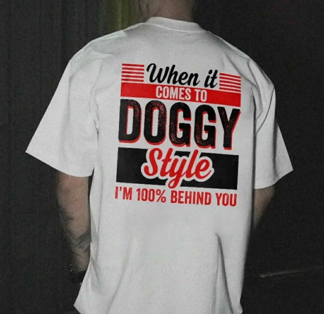When It Comes To Doggy Style I'm 100% Behind You Beer Boobs Sex Unisex Shirts/Crewneck/Hoodie