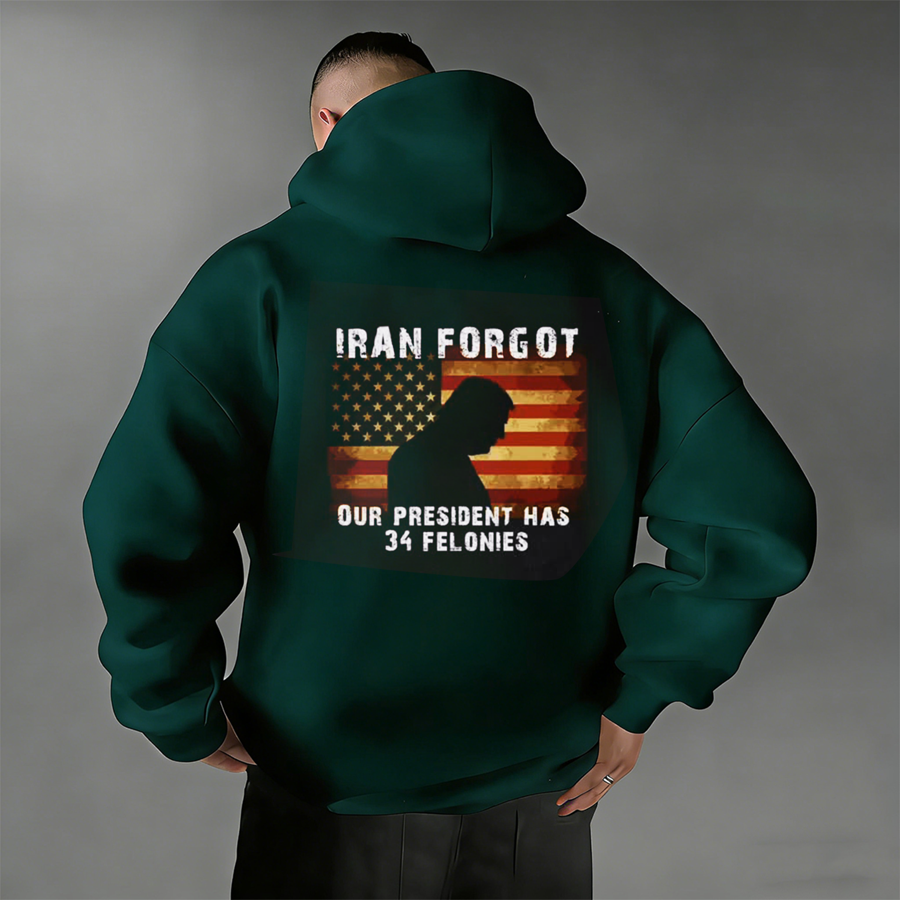 Iran Forgot Trump Has 34 Felonies Unisex Shirts/Crewneck/Hoodie