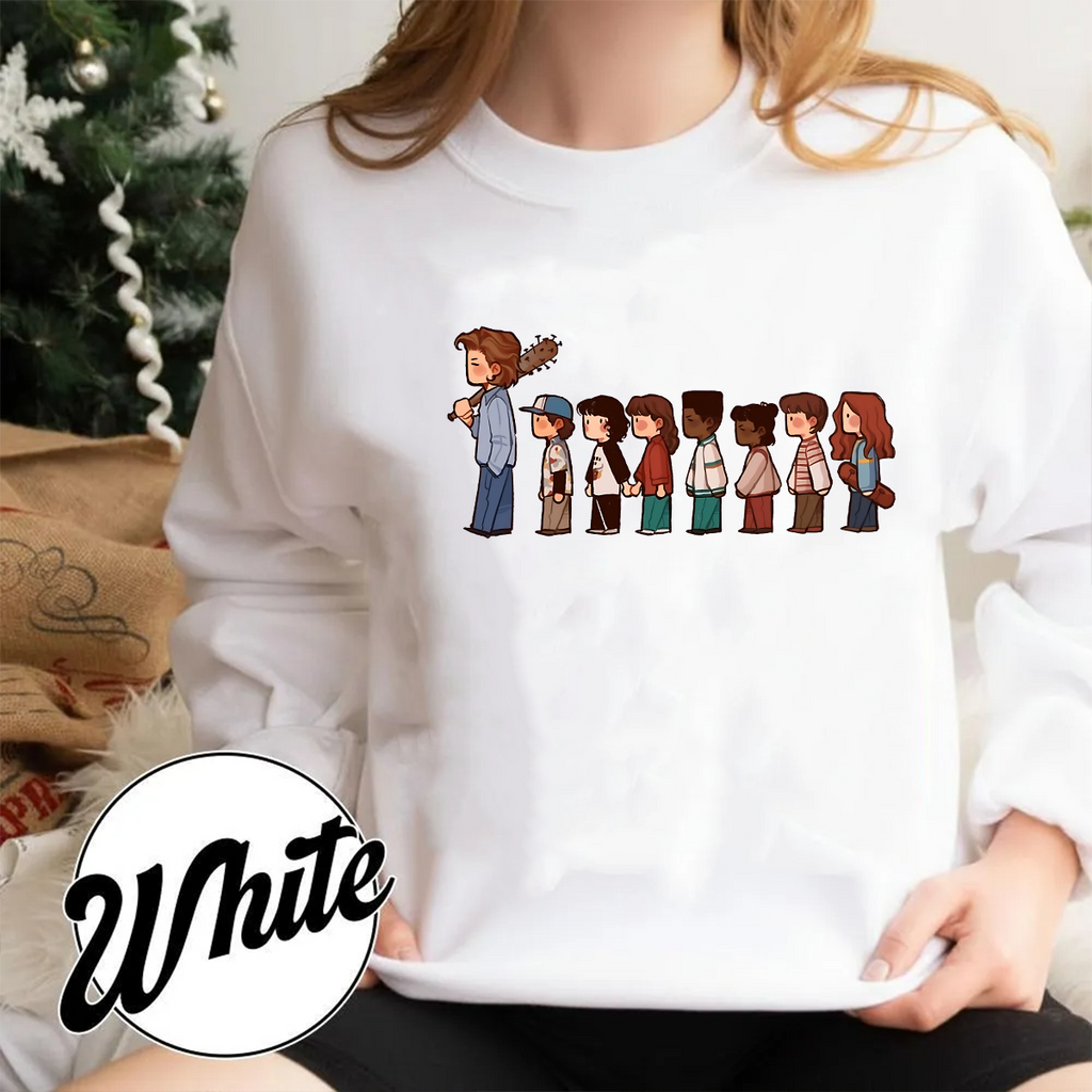 V1 Stranger Things Retro Hawkins Crew Unisex Shirts/Crewneck/Hoodie