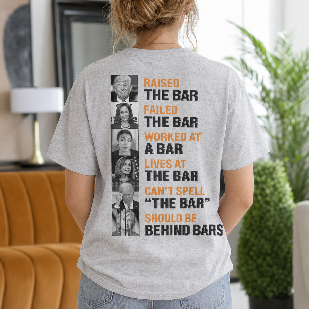Raised the Bar Failed the Bar Worked at a Bar Lives at the Bar Can't Spell the Bar Should Be Behind Bars Gift Unisex T-shirt/Crewneck/Hoodie