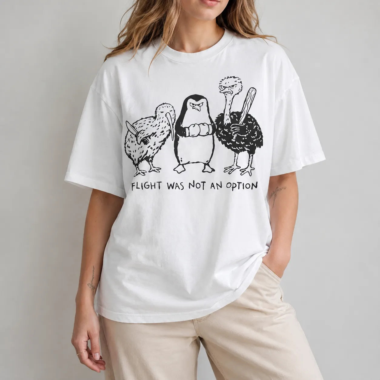 FLIGHT WAS NOT AN OPTION Unisex T-shirt/Crewneck/Hoodie