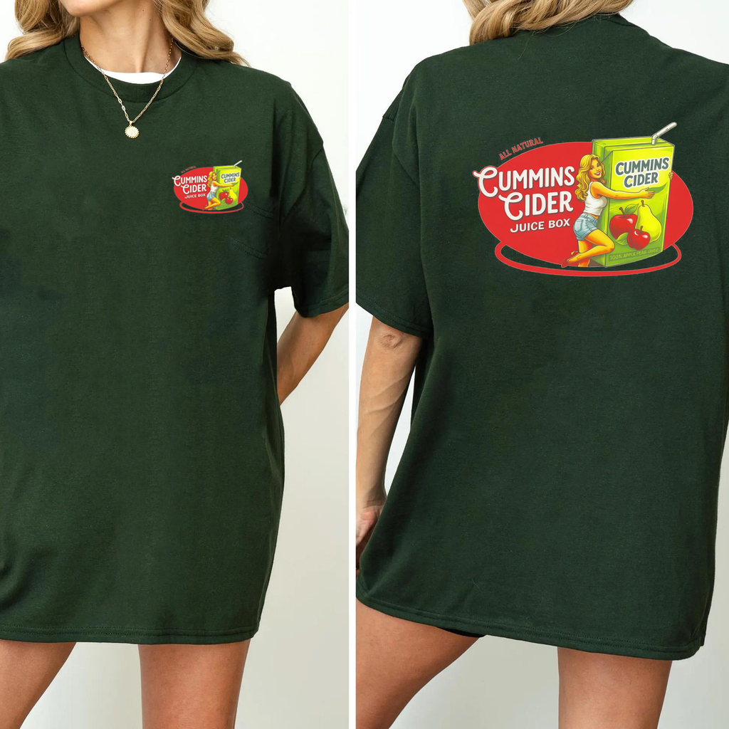 Cummins Cider Juice Box Short sleeve Unisex Shirts/Crewneck/Hoodie