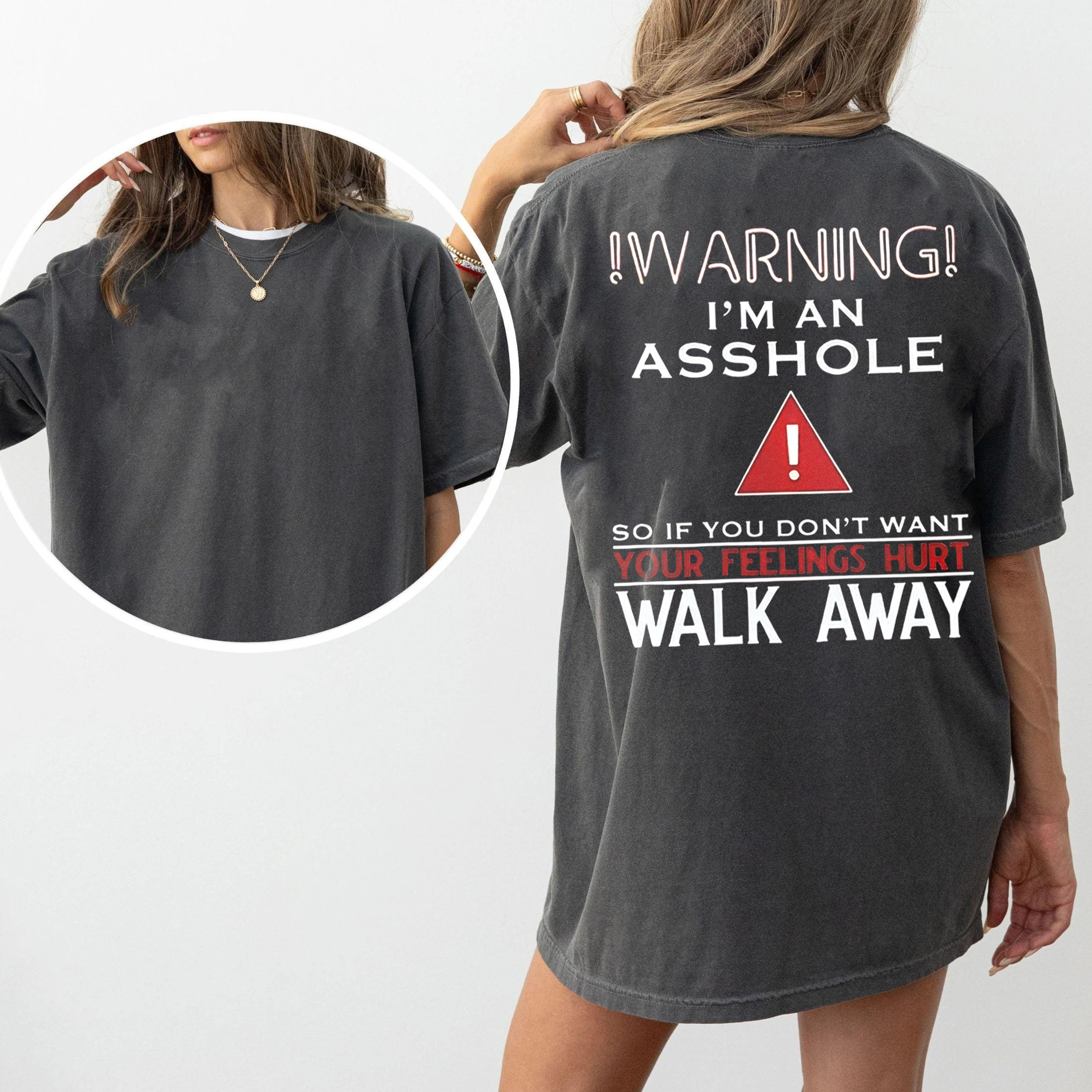 WARNING!I’M AM ASSHOLE! Unisex T-shirt/Crewneck/Hoodie