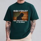 Iran Forgot Trump Has 34 Felonies Unisex Shirts/Crewneck/Hoodie