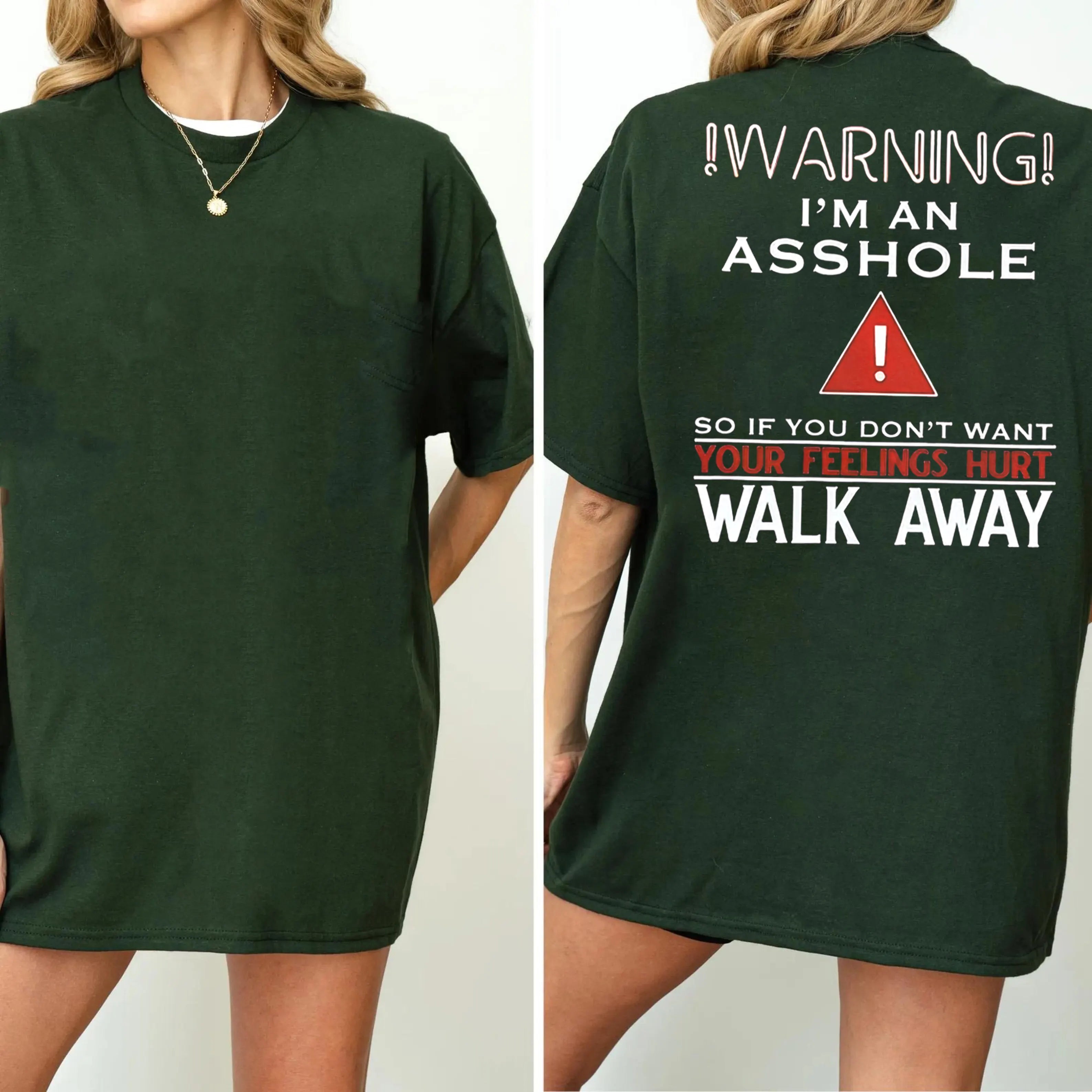 WARNING!I’M AM ASSHOLE! Unisex T-shirt/Crewneck/Hoodie