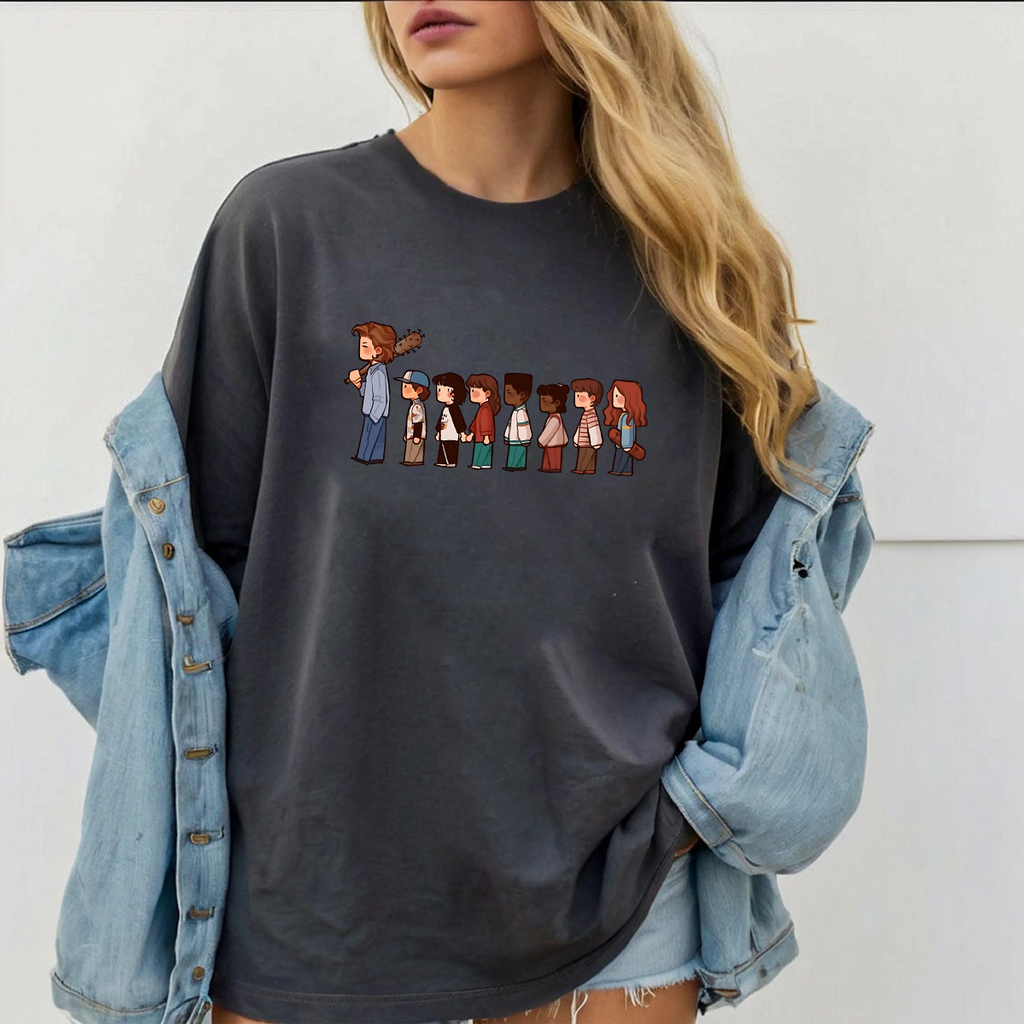 V1 Stranger Things Retro Hawkins Crew Unisex Shirts/Crewneck/Hoodie