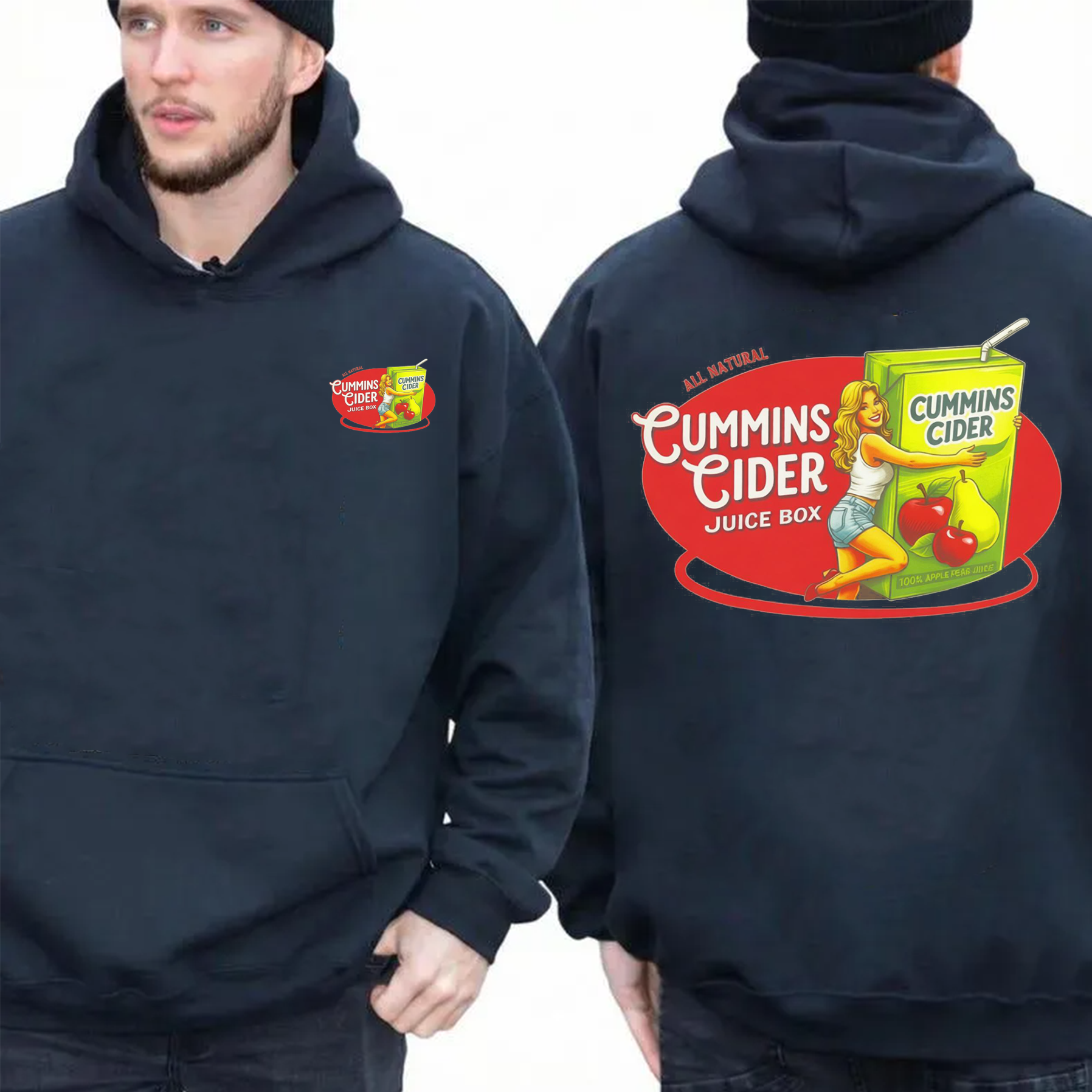Cummins Cider Juice Box Short sleeve Unisex Shirts/Crewneck/Hoodie