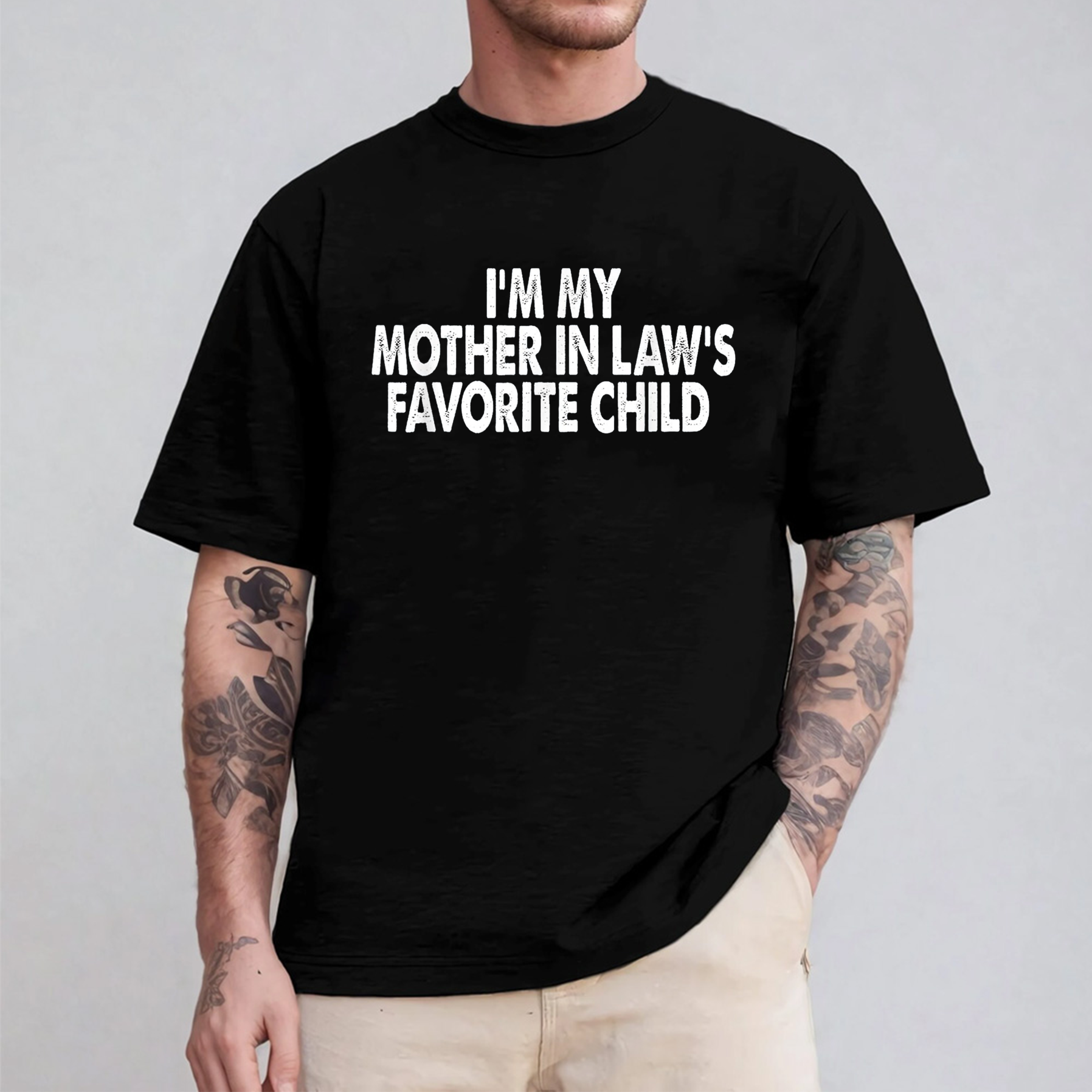 I'm My Mother In Law's Favorite Child Funny Parent Unisex Shirt/Crewneck/Hoodie