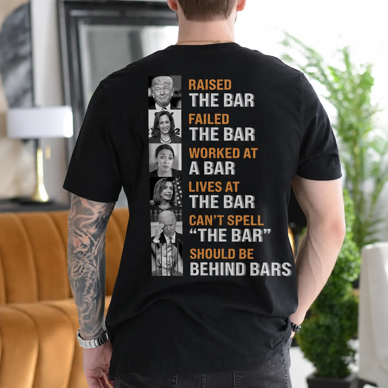 Raised the Bar Failed the Bar Worked at a Bar Lives at the Bar Can't Spell the Bar Should Be Behind Bars Gift Unisex T-shirt/Crewneck/Hoodie