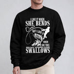 I Like It When She Bends Fishing Funny Unisex T-shirt/Crewneck/Hoodie