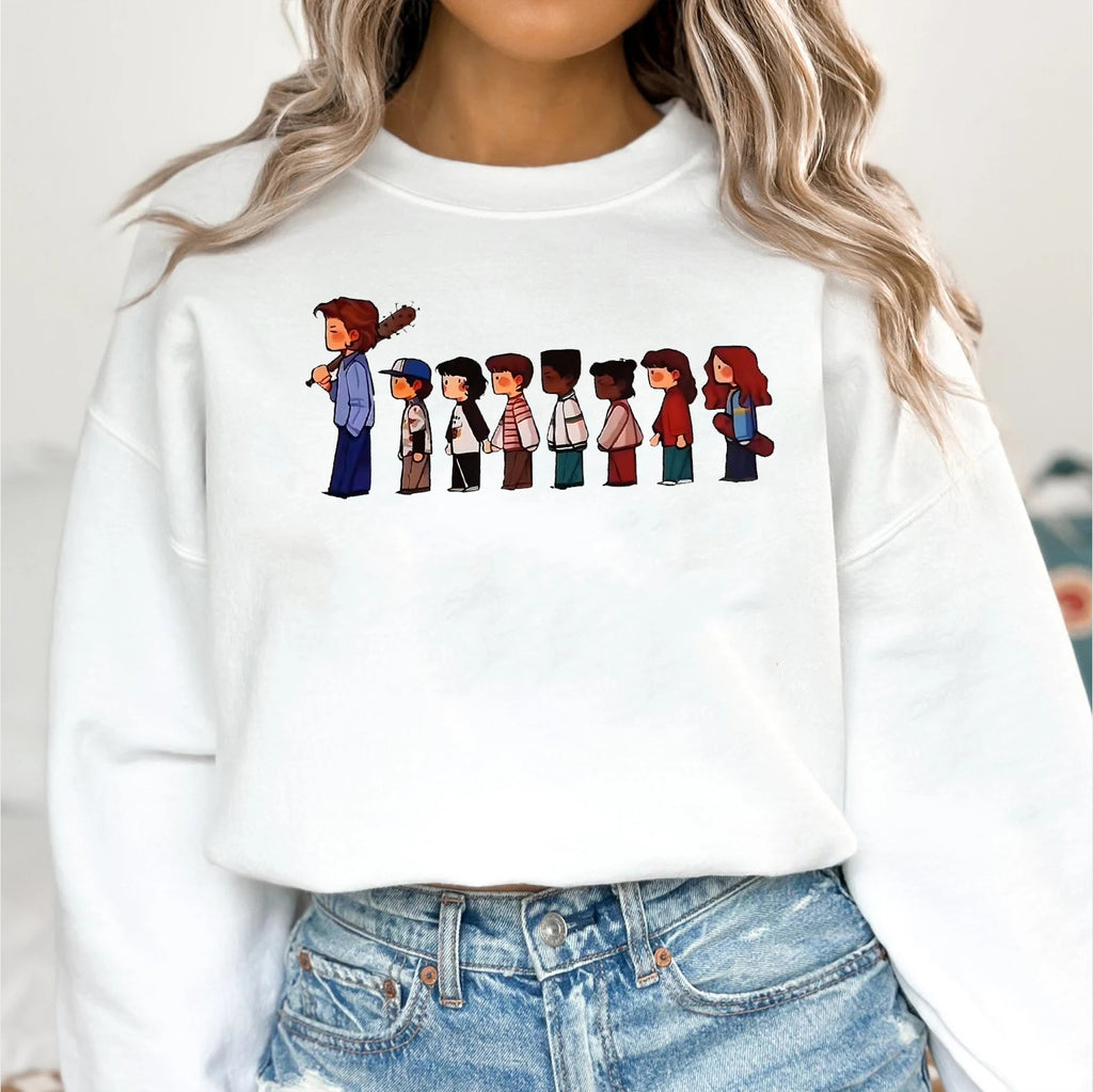 V2 Stranger Things Retro Hawkins Crew Unisex Shirts/Crewneck/Hoodie
