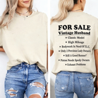 For Sale Vintage Husband Unisex Shirts/Crewneck/Hoodie