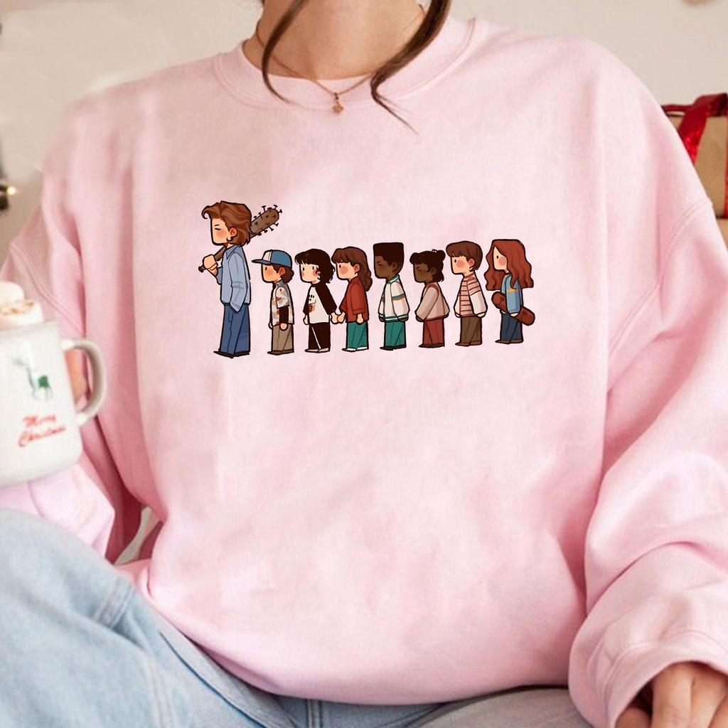 V1 Stranger Things Retro Hawkins Crew Unisex Shirts/Crewneck/Hoodie