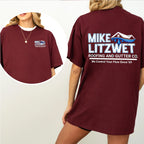 Mike Litzwet Roofing & Gutter Co. Graphic Unisex Shirts/Crewneck/Hoodie Vintage "Since 69"