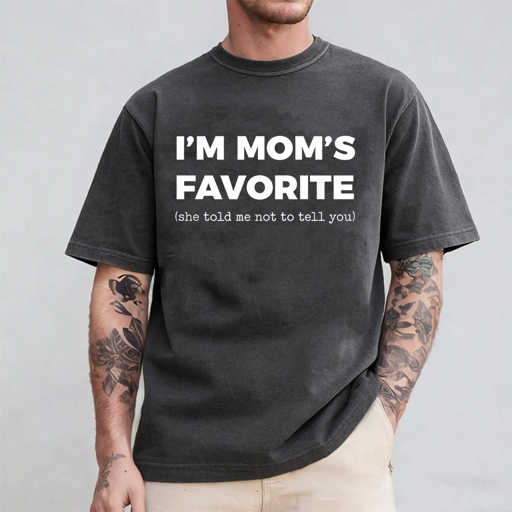 Moms Favorite Child Funny I'm Mom's Favorite Unisex Shirts/Crewneck/Hoodie