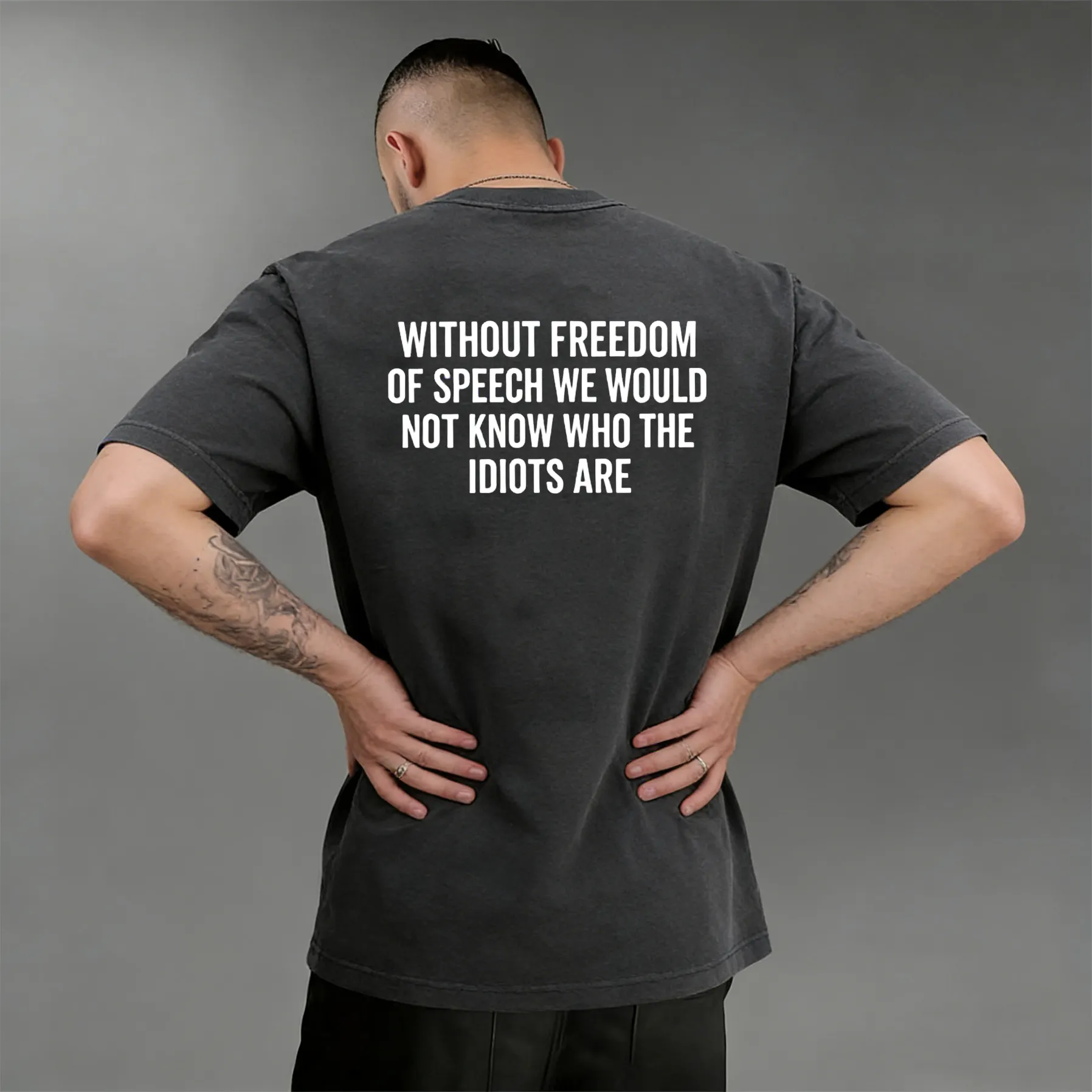 Without freedom of speech we would not know who the idiots Unisex Shirts/Crewneck/Hoodie