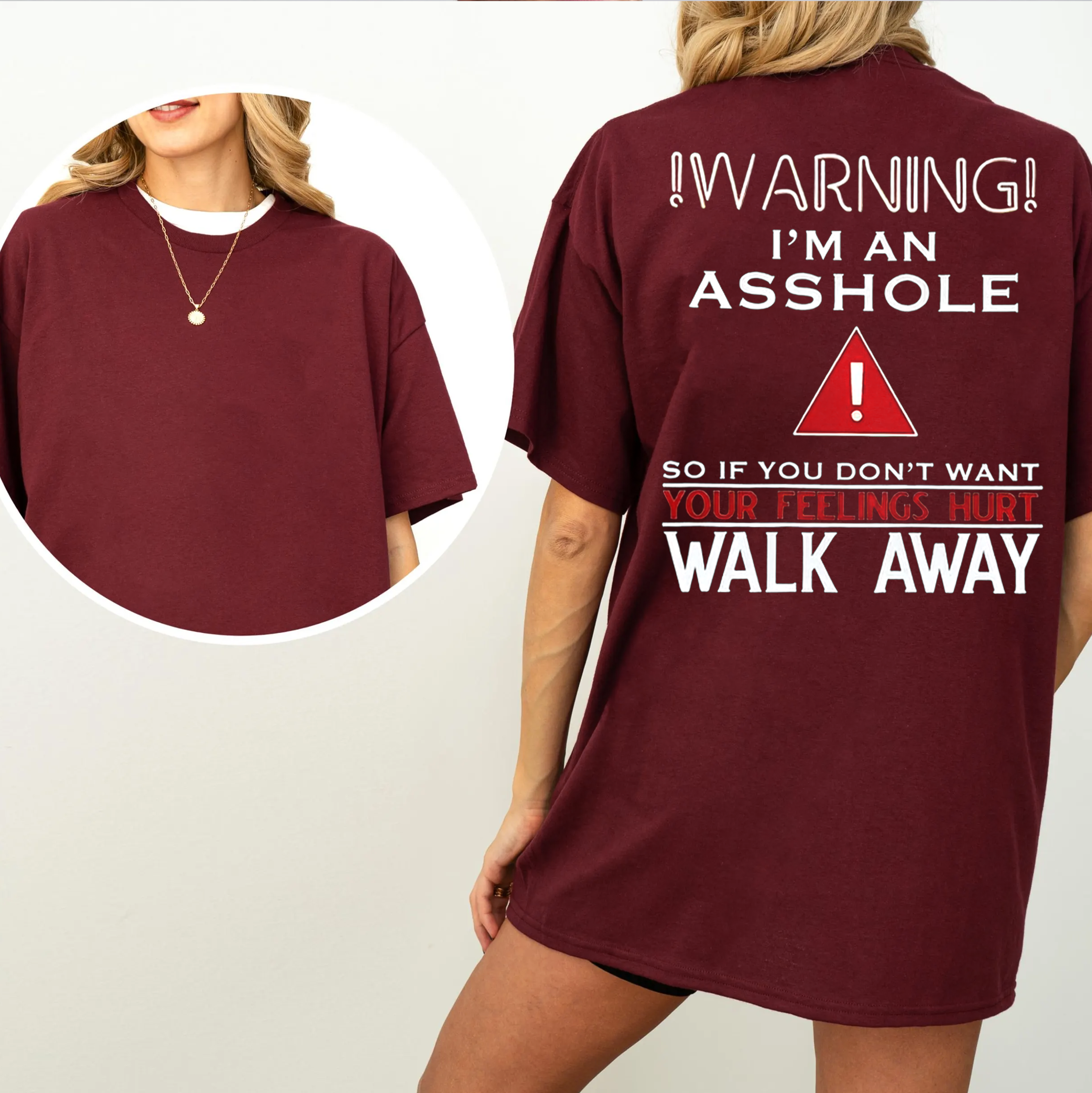 WARNING!I’M AM ASSHOLE! Unisex T-shirt/Crewneck/Hoodie