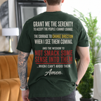 Grant Me the Serenity to Accept the People I Cannot Change the Courage to Change Direction When I See Them Coming and the Wisdom to Not Smack Some Sense Into Them When I Can't Avoid Them Amen Gift Unisex T-shirt/Crewneck/Hoodie