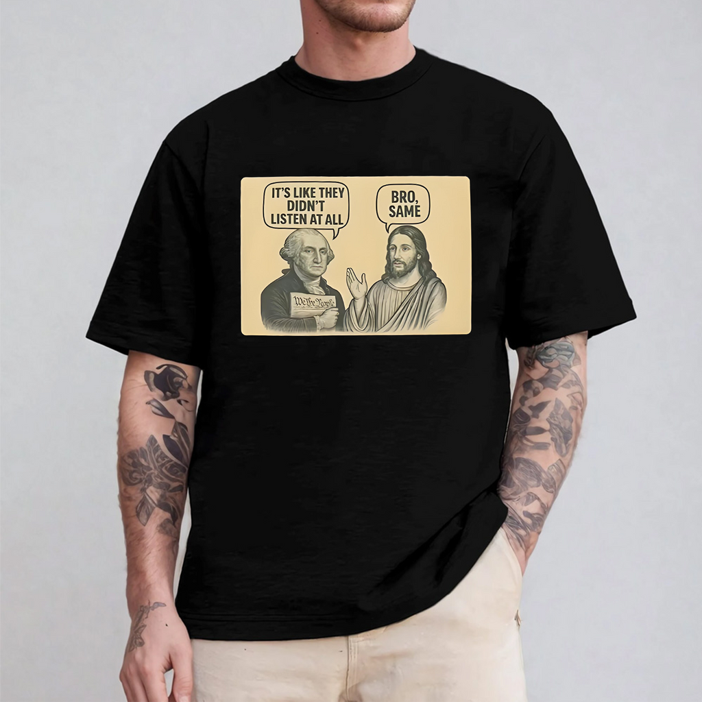 George and Jesus Unisex Shirts/Crewneck/Hoodie