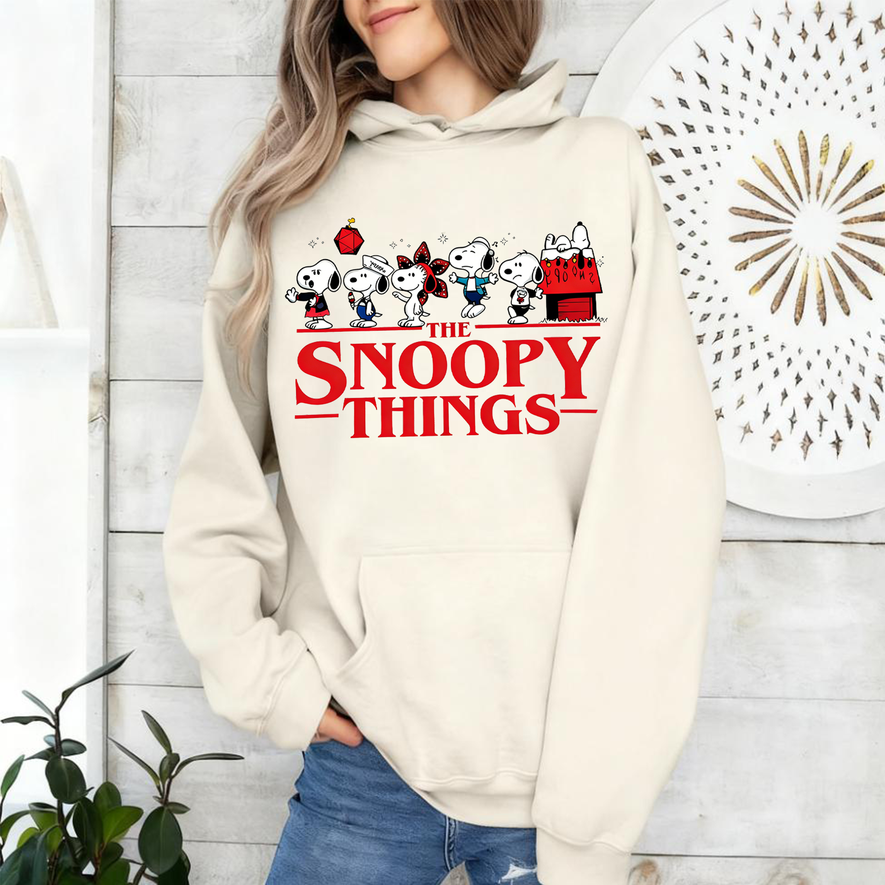 Snoopy Stranger Things Unisex Shirts/Crewneck/Hoodie