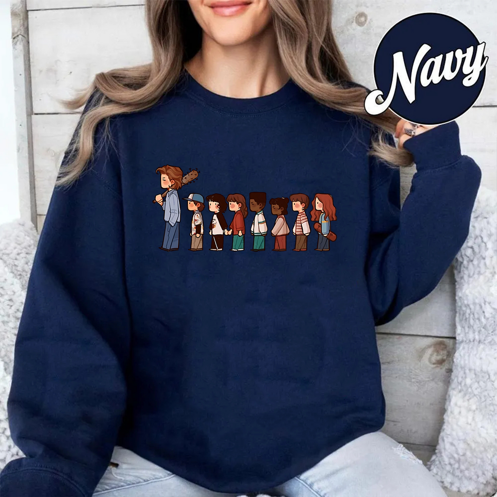 V1 Stranger Things Retro Hawkins Crew Unisex Shirts/Crewneck/Hoodie