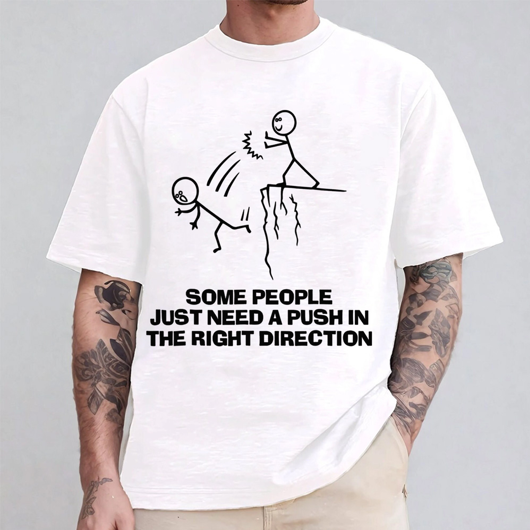 Some People Need A Push In The Right Direction Unisex Shirts/Crewneck/Hoodie