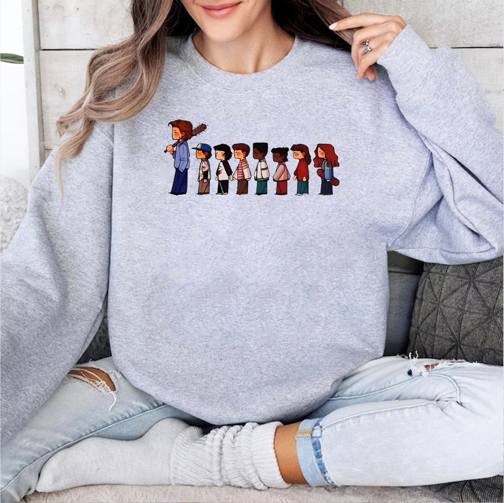 V2 Stranger Things Retro Hawkins Crew Unisex Shirts/Crewneck/Hoodie