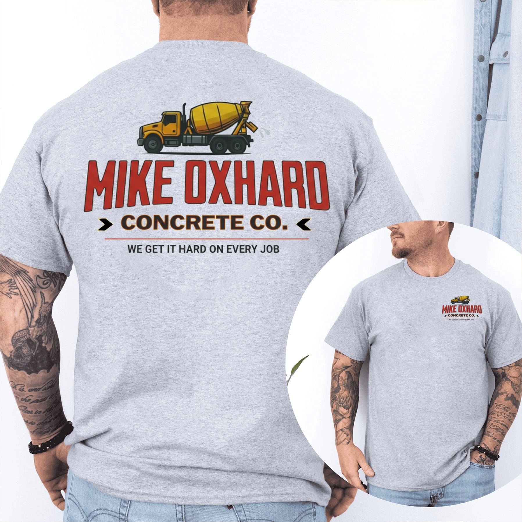 Mike Oxhard Concrete Co Unisex Shirts/Crewneck/Hoodie