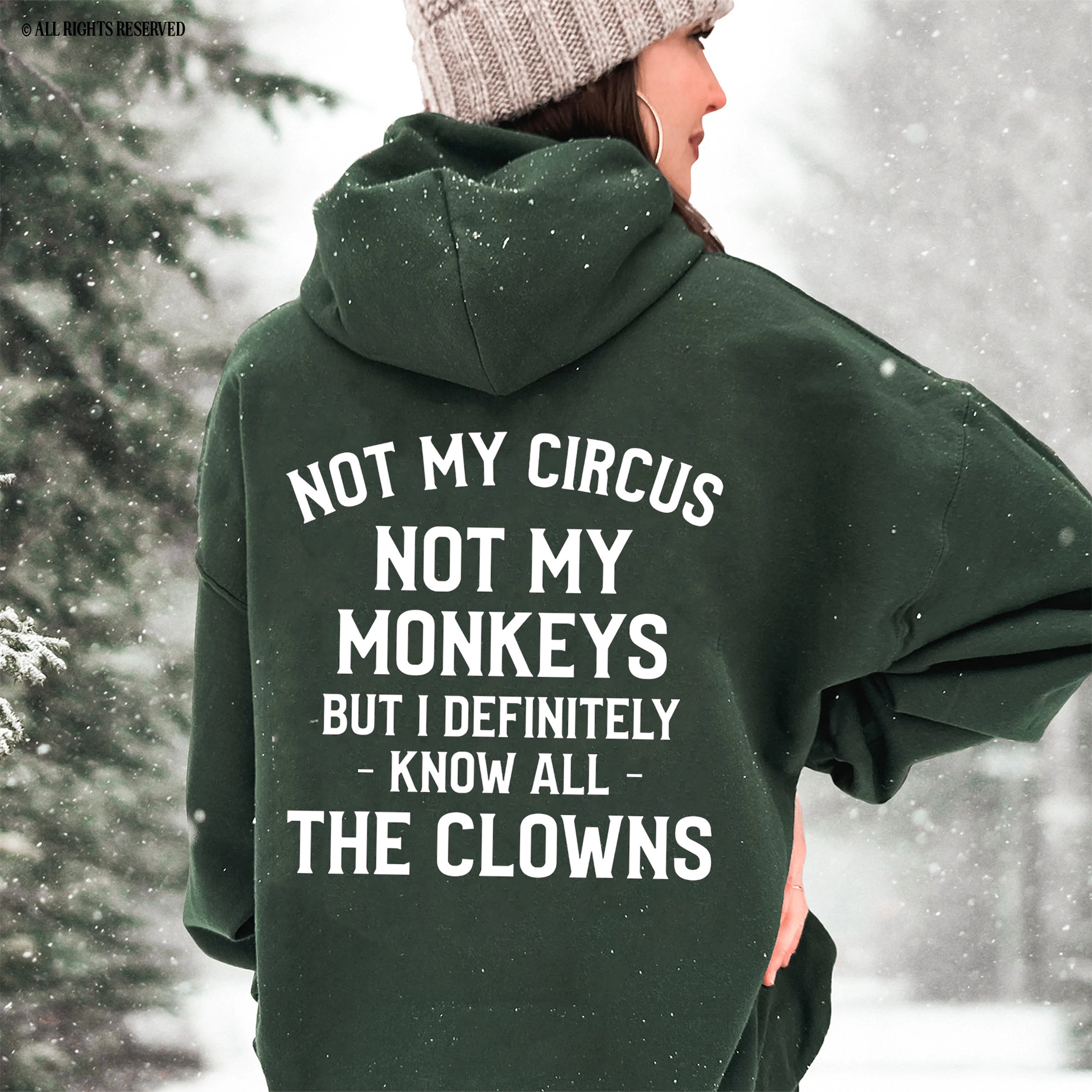 Not My Monkeys Not My Circus But I Definitely Know the Clowns,Funny Quote Unisex T-shirt/Crewneck/Hoodie