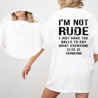 "I'm Not Rude" Social Anxiety Unisex Shirts/Crewneck/Hoodie