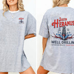 “JUSTIN HERANUS WELL DRILLING” Unisex Shirts/Crewneck/Hoodie