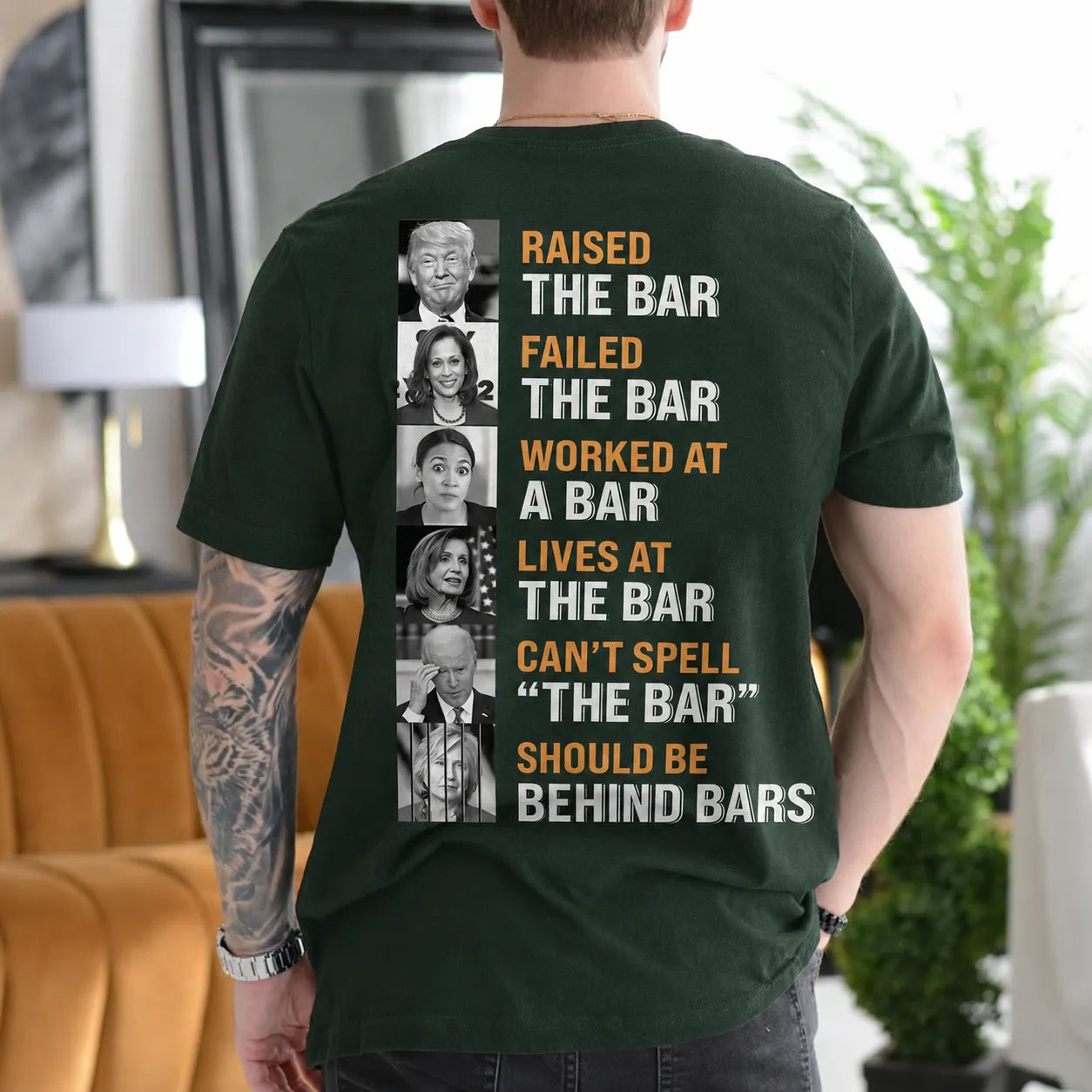 Raised the Bar Failed the Bar Worked at a Bar Lives at the Bar Can't Spell the Bar Should Be Behind Bars Gift Unisex T-shirt/Crewneck/Hoodie