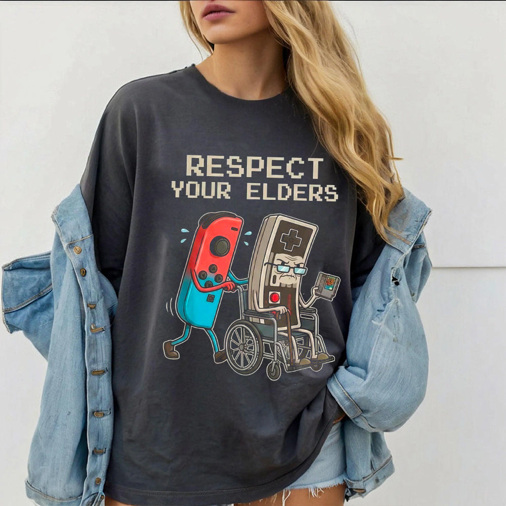 RESPECT YOUR ELDERS Nintendo Unisex T-shirt/Crewneck/Hoodie
