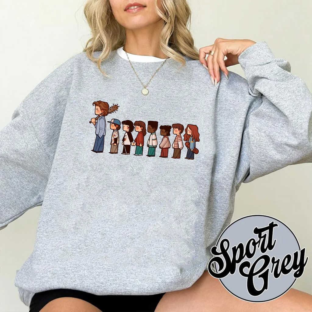 V1 Stranger Things Retro Hawkins Crew Unisex Shirts/Crewneck/Hoodie