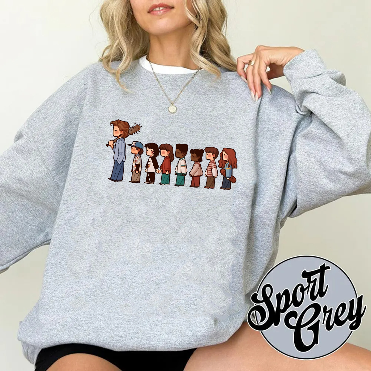 V1 Stranger Things Retro Hawkins Crew Unisex Shirts/Crewneck/Hoodie
