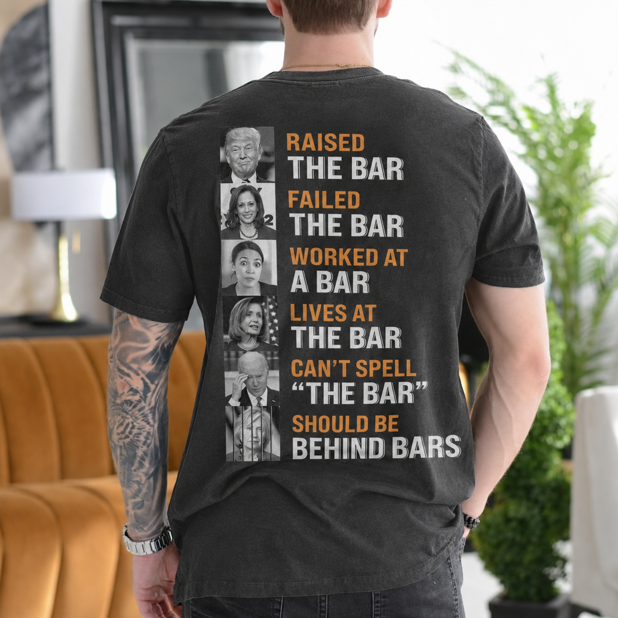 Raised the Bar Failed the Bar Worked at a Bar Lives at the Bar Can't Spell the Bar Should Be Behind Bars Gift Unisex T-shirt/Crewneck/Hoodie