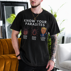 Know Your Parasites Luna Tick Anti-Trump Political Satire Unisex T-shirt/Crewneck/Hoodie - Black front print