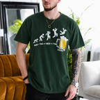 Funny Work Week Shirt, Monday Tuesday Wednesday Thursday Friday Beer Weekend Countdown Gift Unisex T-shirt/Crewneck/Hoodie - Dark Green